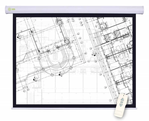 Экран для проектора Cactus 180x180см Motoscreen CS-PSM-180x180 1:1 настенно-потолочный рулонный (моторизованный привод)