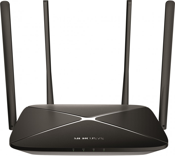 Wi-Fi роутер Mercusys AC12G AC1200, 5 ГГц, 1000 Мбит/с, черный