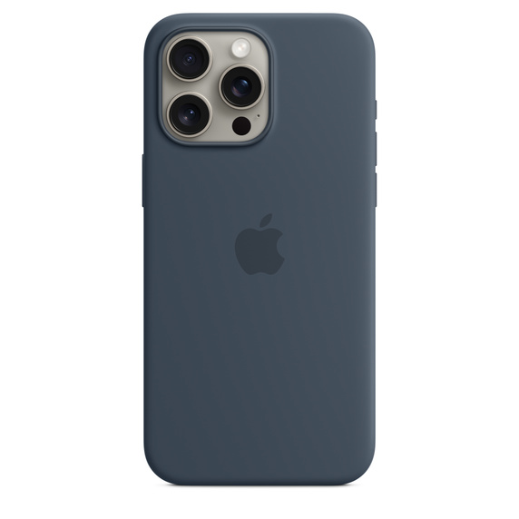 Чехол для смартфона Apple iPhone 15 Pro Max 6.7" - Silicone Case with Magsafe Storm Blue