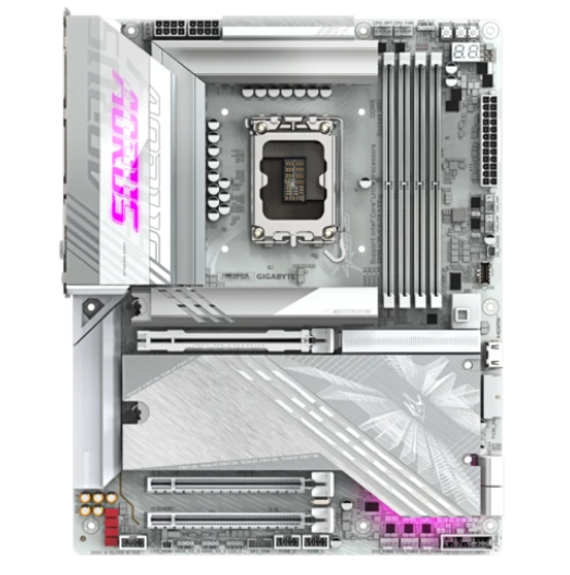 Материнская плата Socket-1851 Gigabyte Z890 AORUS ELITE X ICE (Z890) 4*DDR5 Thunderbolt USB-C ATX