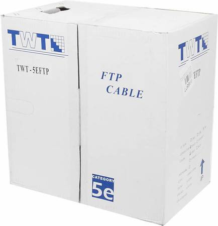 Кабель витая пара внешний 4 пары FTP кат.5e (305м) медный с тросом Lanmaster TWT