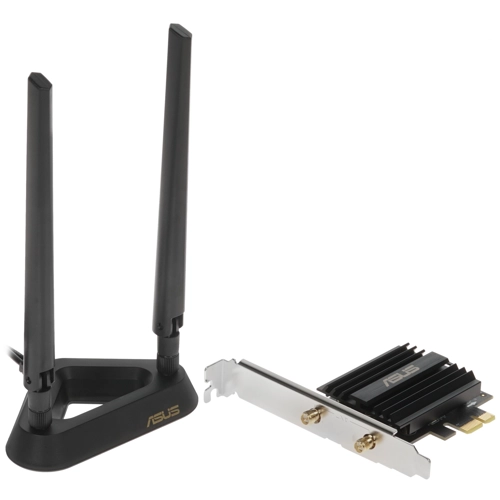 Сетевая карта PCI-E ASUS PCE-AX58BT (802.11ax, 2402Mbps/574Mbps, 5GHz/2.4GHz, Bluetooth 5.0)