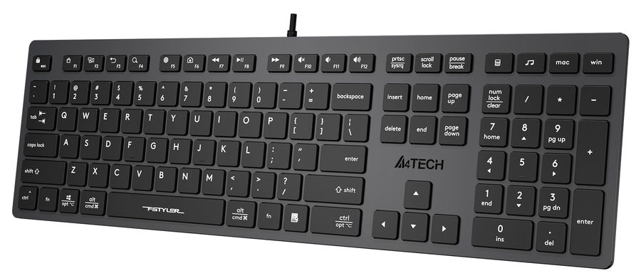 Клавиатура проводная A4Tech Fstyler FX50 Grey