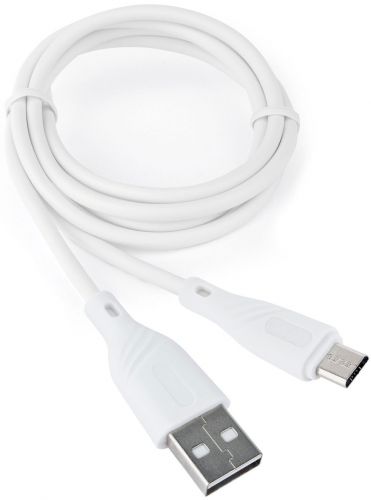 Кабель USB-A < - > microUSB, 1.0м, Cablexpert Classic 0.1, белый