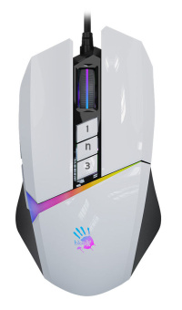 Мышь проводная A4Tech Bloody W60 MAX 10000dpi White