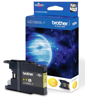 Картридж струйный Brother LC-1280XL Y для Brother MFC-J5910DW/MFC-J6510DW, 1200 стр. жёлтый