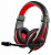 Наушники проводные Oklick HS-L200 (мониторные, 20-20 000 Гц, 105дБ, 2м) black-red