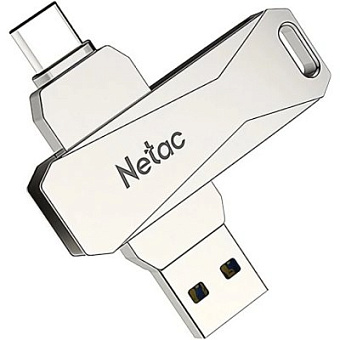 Флешка 128Gb Netac U782C USB3.0+TypeC, металлическая