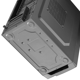 Корпус Ginzzu B200, 2xUSB2.0, 1xUSB 3.0, без вентиляторов, без БП, mATX, черный