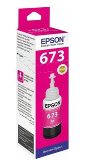 Картридж струйный EPSON T6733 для Epson L800/L805, пурпурный (замена для 044995)