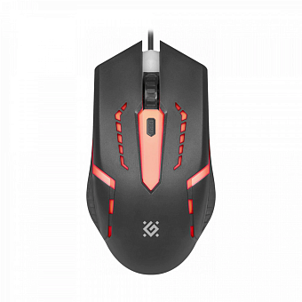 Мышь проводная Defender Flash MB-600L 7цветов 4 кнопки 800-1200dpi Black