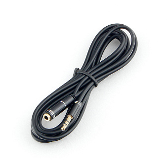 Кабель аудио-видео 3.5Jack (m) < - > 3.5Jack (f)  2.0м, Cablexpert, удлинительный, блистер, черный