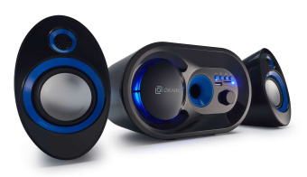 Акустическая система OKLICK OK-433 (2x4W+7W, питание от USB) black