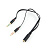 Кабель аудио-видео 3.5Jack_4pin (f) < - > 2*3.5Jack (m)  0.2м, Cablexpert, наушники и микрофон