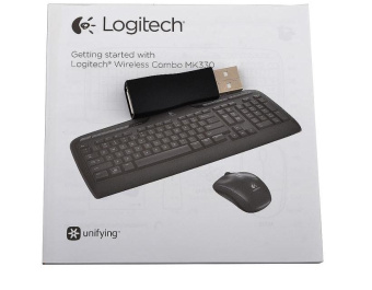 Комплект беспроводной (клавиатура+мышь) Logitech MK330 Wireless Combo USB Black