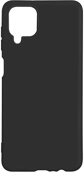 Чехол для смартфона Samsung Galaxy A22 - DF sOriginal-22 силиконовый с микрофиброй черный