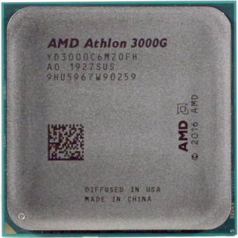 Процессор Socket-AM4 AMD Athlon 3000G (3.5/4Mb/35W/Vega 3/2C4T) OEM