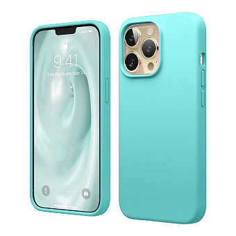 Чехол для смартфона Apple iPhone 14 Pro 6.1" - Gurdini Soft lux силикон - бирюзовый