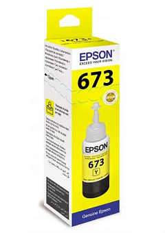 Картридж струйный EPSON T6734 для Epson L800/L805, жёлтый (замена  для 044996)