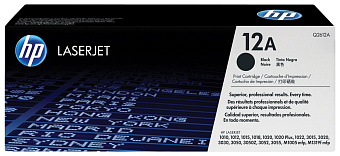 Картридж лазерный HP 12A (Q2612A) для HP 1010/1020/3015/3020/3030/3050, 2000 стр. черный