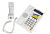 Телефон проводной Panasonic KX-TS 2565 RUW (АОН, спикерфон, белый)