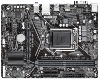 Материнская плата Socket-1200 Gigabyte H410M S2 (H410) 2*DDR4 1*PCI-Ex16 1*PCI-Ex1 4*Sata VGA mATX